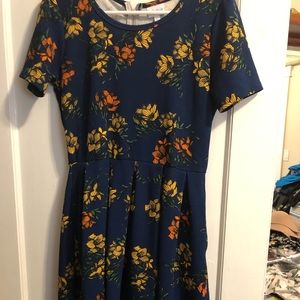 Dark navy floral Amelia